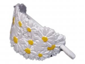 hair stick barrete with embossed daisies 54x30mm 3D-Druckmodell