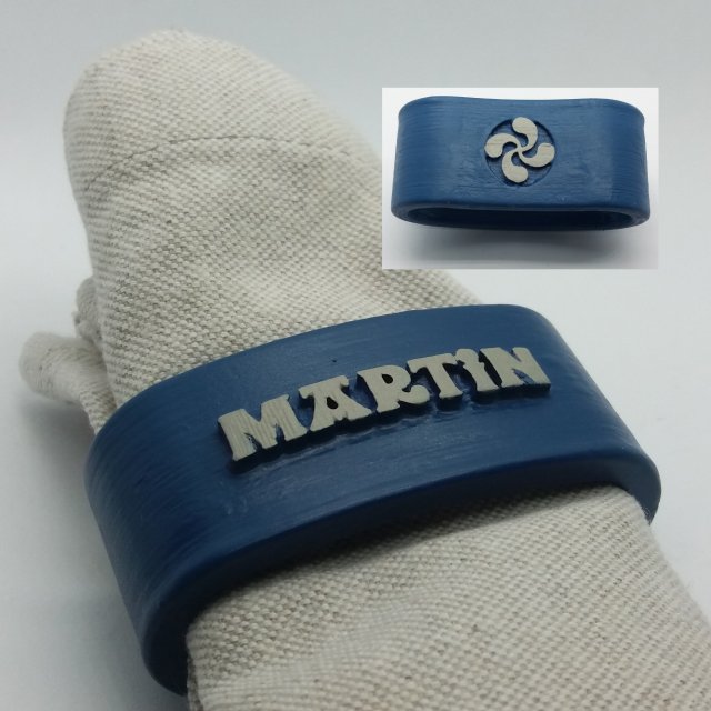 martin 3d napkin ring with lauburu 3D 프린트 모델 .c4d .max .obj .3ds .fbx .stl .blend 
