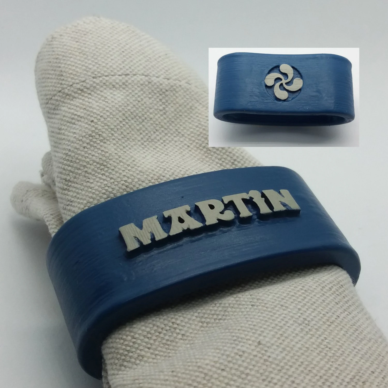 martin 3d napkin ring with lauburu 3D Print Model .c4d .max .obj .3ds .fbx .stl .blend 