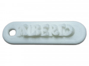 alberto 3d keychain 3D Print Model