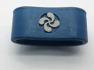 nerea 3d napkin ring with lauburu 3D Print Model