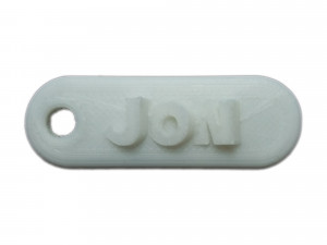 jon 3d keychain 3D printmodel