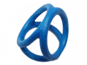 scarf buckle triple ring with diameter 28mm 3Dプリントモデル