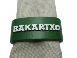 bakartxo 3d napkin ring with daisy 3D Print Model