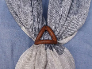 fibbia per sciarpa triplo anello con diametro 25mm Modello di stampa 3D