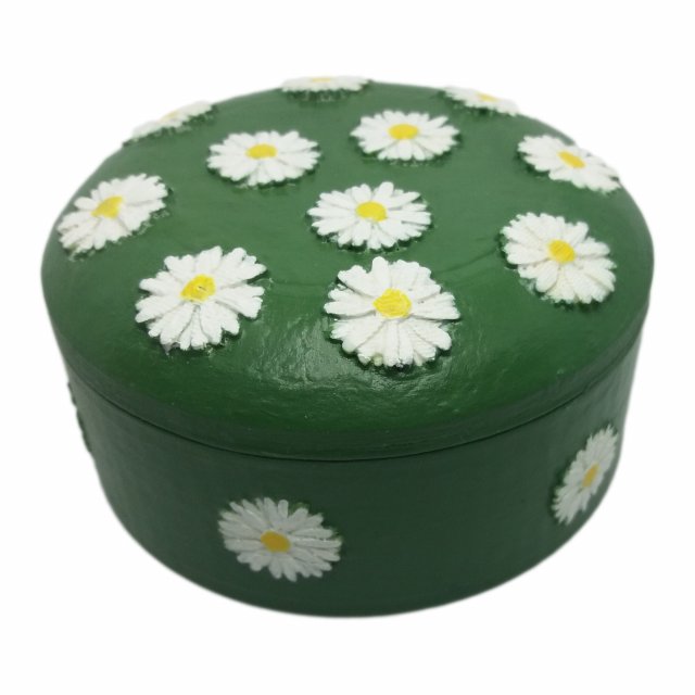 jewelry box with embossed daisies Model Cetak 3D .c4d .max .obj .3ds .fbx .stl .blend 