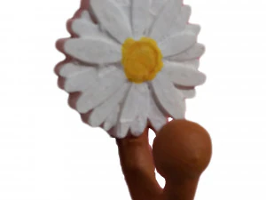 hook with daisy and ball 3D Print Model