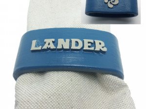 lander 3d napkin ring with lauburu 3D 프린트 모델