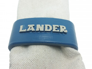 lander 3d napkin ring with lauburu 3D-Druckmodell