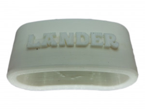 lander 3d napkin ring with lauburu 3D-Druckmodell