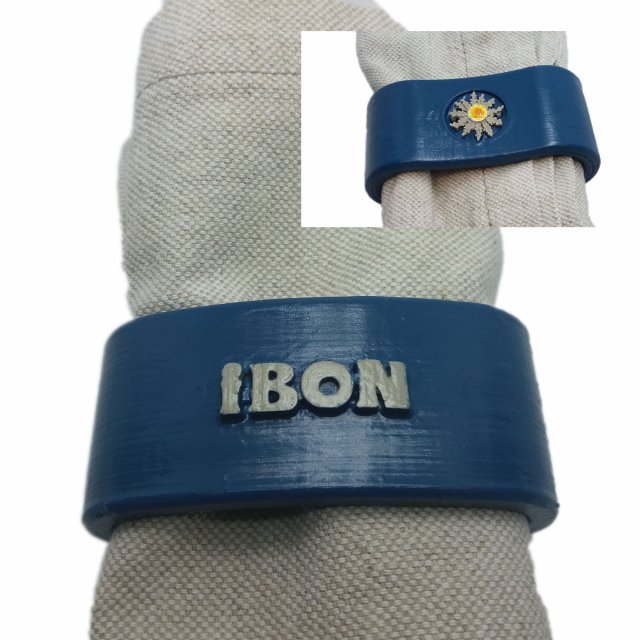 ibon 3d napkin ring with eguzkilore Model Cetak 3D .c4d .max .obj .3ds .fbx .stl .blend 