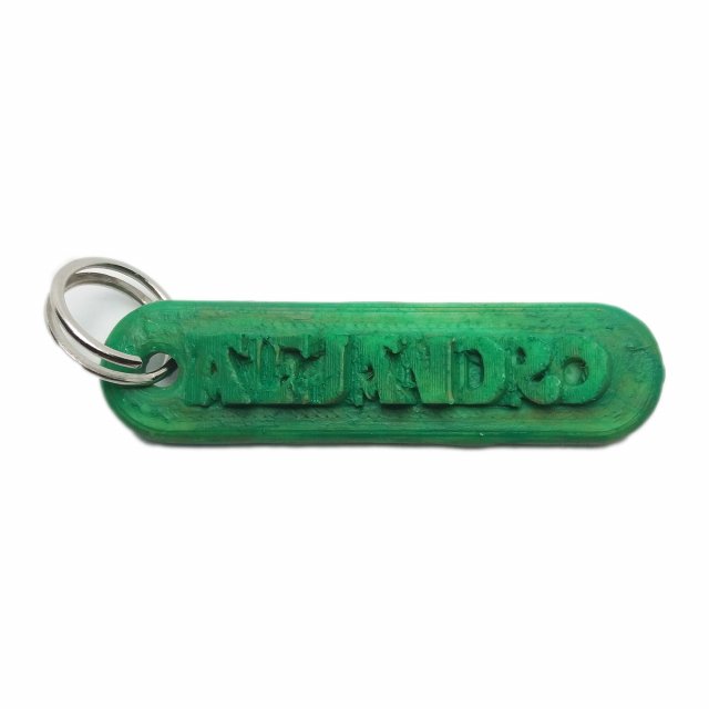 alejandro 3d keychain 3D Print Model .c4d .max .obj .3ds .fbx .stl .blend 