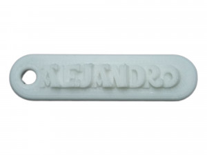 alejandro 3d keychain 3D Print Model