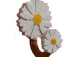 hook with daisies Modelo de impresión 3D