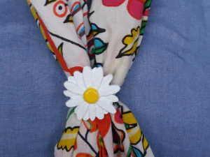 sciarpa con fibbia triplo anello con margherita e diametro 28mm Modello di stampa 3D