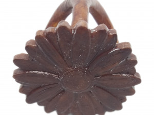 scarf buckle triple ring with daisy and diameter 28mm Modello di stampa 3D