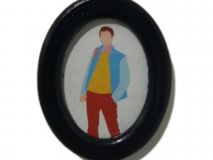 photo frame oval 30x40 for magnet or folding leg 3D Print Model