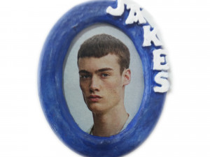 photo frame jakes oval 30x40 with magnet or folding leg Modelo de impresión 3D