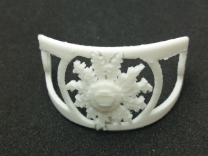 hair stick barrete with eguzkilore 54x30mm 3D Baskı Modeli