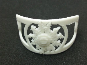hair stick barrete with eguzkilore 54x30mm 3D Print Model