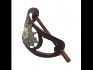 hair stick barrete with eguzkilore 54x30mm 3D Baskı Modeli