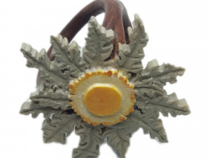 scarf buckle triple ring with eguzkilore and diameter 28mm Model do druku 3D