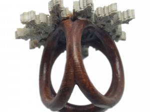scarf buckle triple ring with eguzkilore and diameter 28mm Model do druku 3D