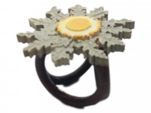 scarf buckle triple ring with eguzkilore and diameter 28mm Model do druku 3D