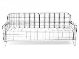 sofa set prague 3D Model