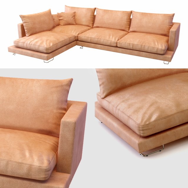 sofa ego 3Dモデル .c4d .max .obj .3ds .fbx .stl .blend 