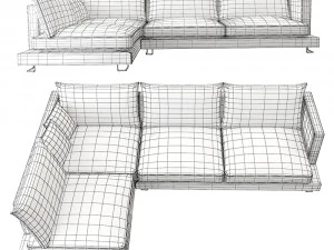 ego du canap&eacute; Modèle 3D