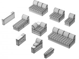 sofa ritis 3D Model