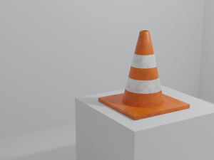 traffic cone 3D मॉडल