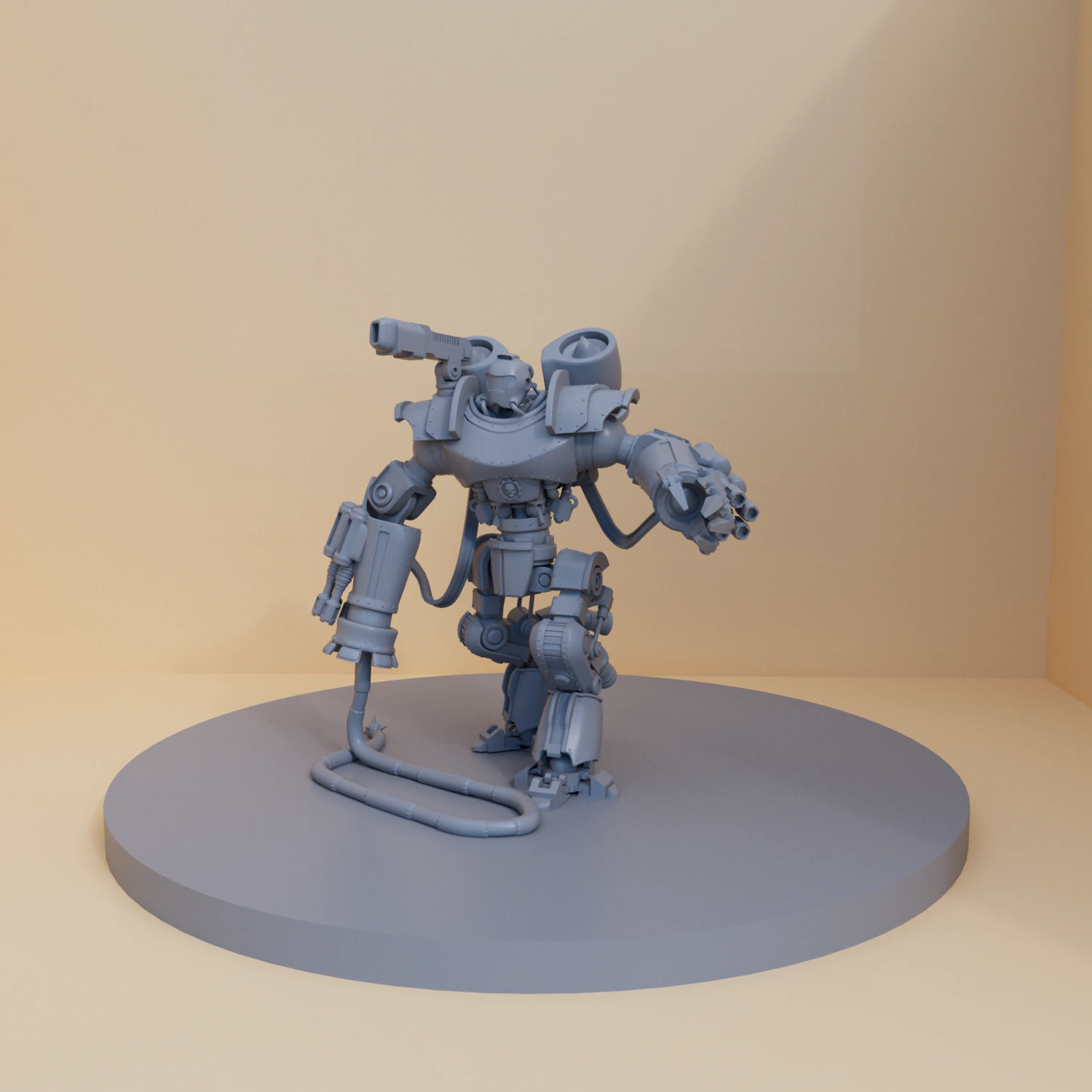 justice robot 3D Print Model .c4d .max .obj .3ds .fbx .stl .blend 