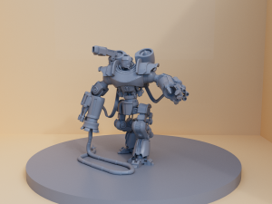 justice robot 3D-printmodel