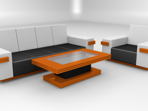 sofa by onetwothreejackk 3D 모델