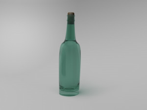 box with bottles 3D Модель