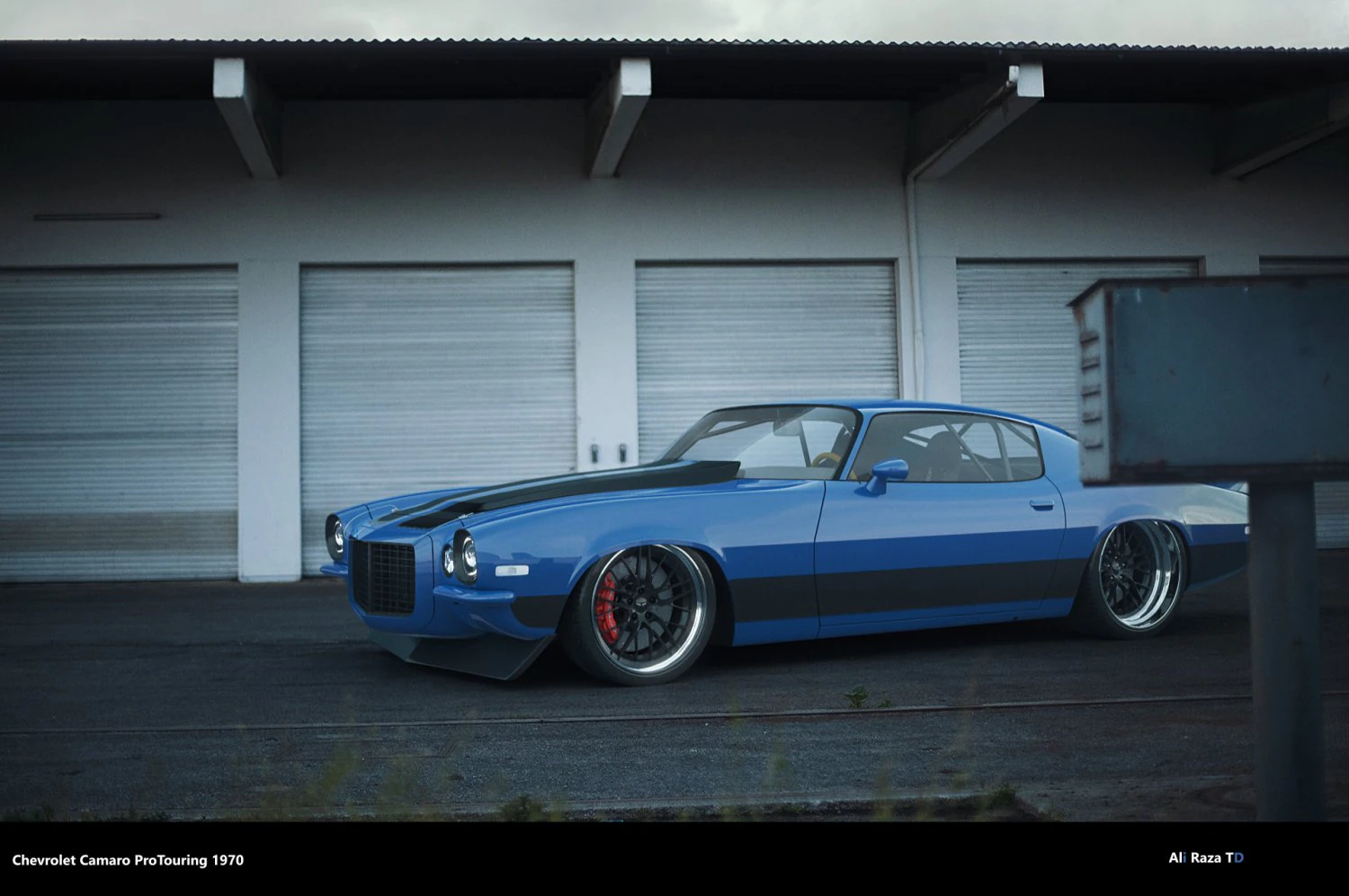 chevrolet camaro 1970 pro touring 3D Model .c4d .max .obj .3ds .fbx .stl .blend 