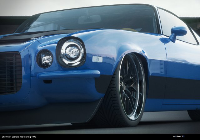 chevrolet camaro 1970 pro touring 3D Model in Sport Cars 3DExport