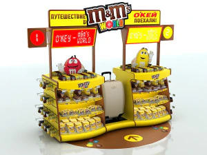 рекламний стенд 3D Модель