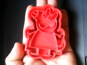family peppa pig peppa pig cartoon cookie cutters 3D प्रिंट मॉडल