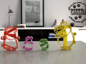 family peppa pig peppa pig cartoon cookie cutters 3D प्रिंट मॉडल
