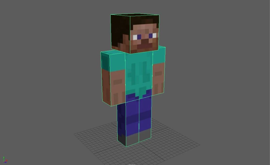 steve character 3D Model .c4d .max .obj .3ds .fbx .stl .blend 