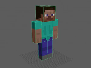 史蒂夫性格 3D 模型