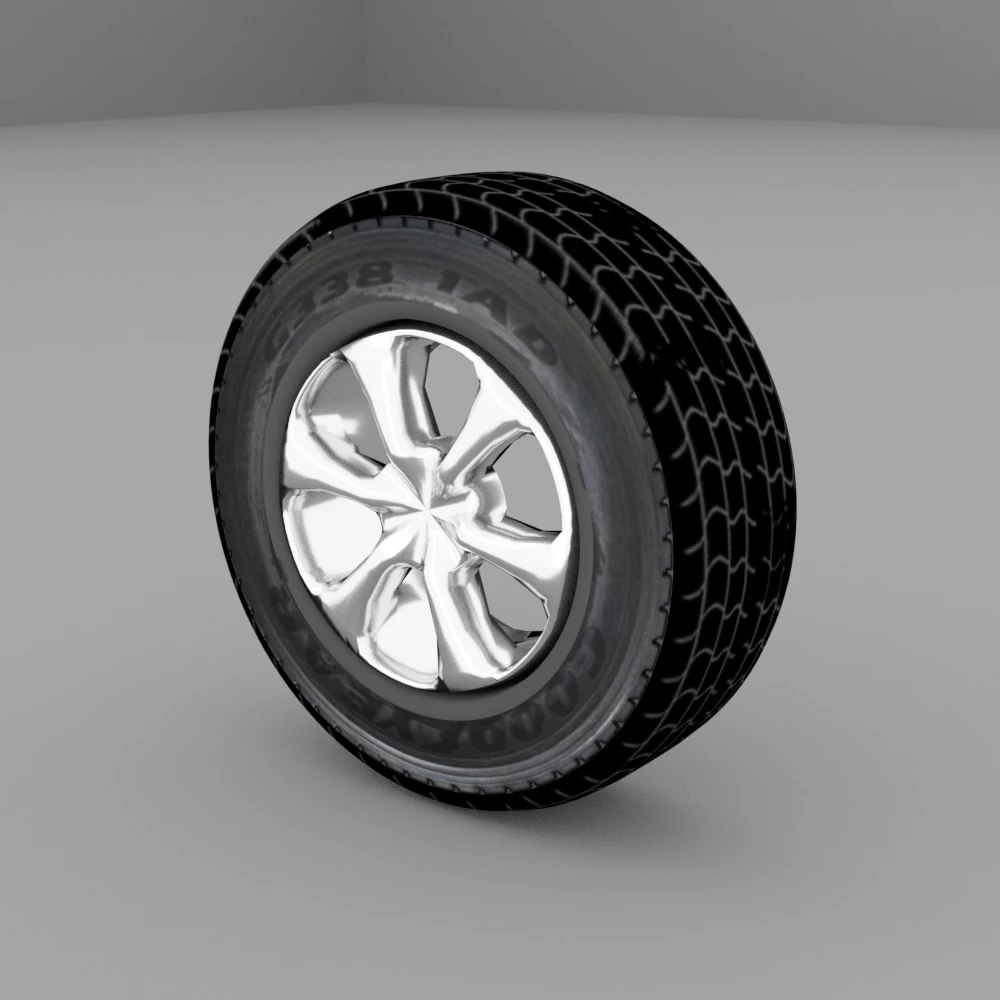 car wheel 3D Model .c4d .max .obj .3ds .fbx .stl .blend