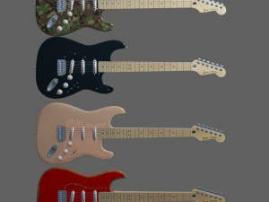 fender stratocaster 3D Model