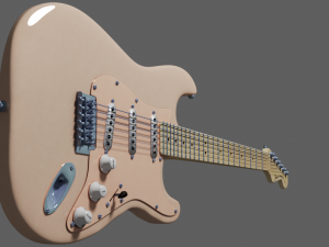 fender stratocaster 3D 模型