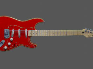 fender stratocaster 3D 模型