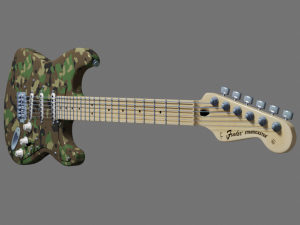 fender stratocaster 3D 模型