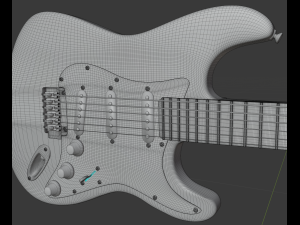 fender stratocaster 3D 模型